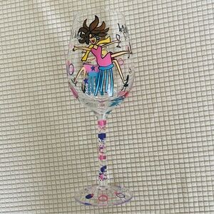 Lolita Good Girl Bad GirlWine Glass with Fun Design